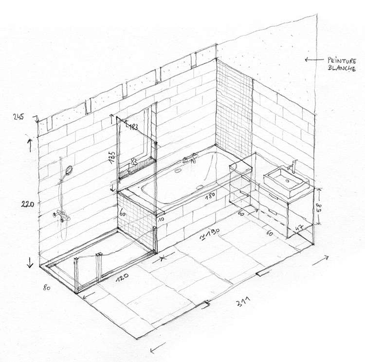 maison saint nizier détail salle de bain